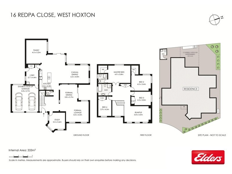 16 Redpa Close, West Hoxton NSW 2171 Floorplan