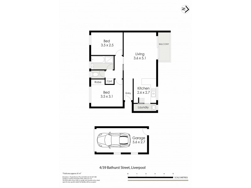 4/39 Bathurst Street, Liverpool NSW 2170 Floorplan