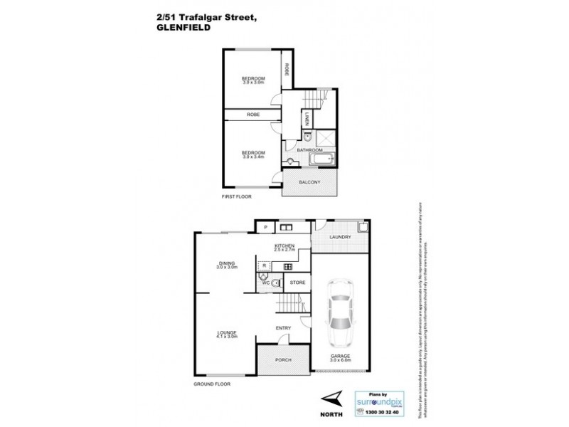 2/51 Trafalgar Street, Glenfield NSW 2167 Floorplan
