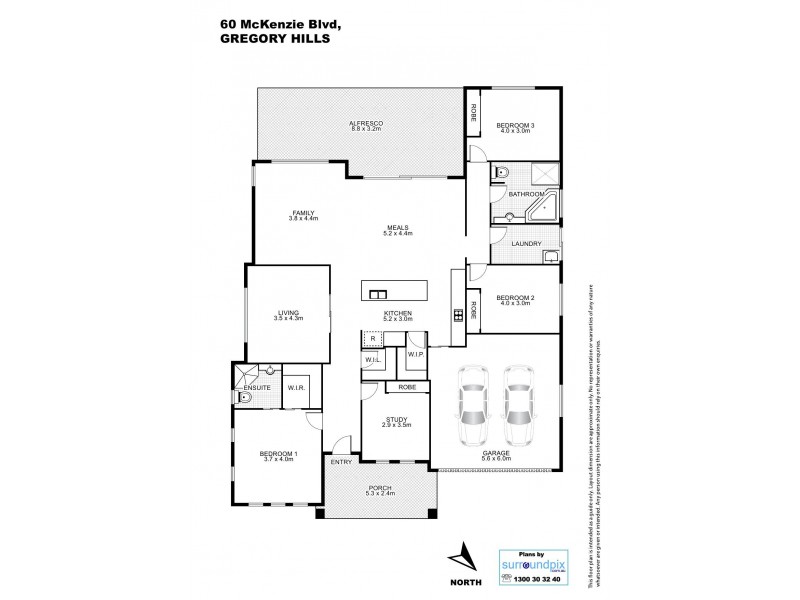 3 Victor Street, Gregory Hills NSW 2557 Floorplan