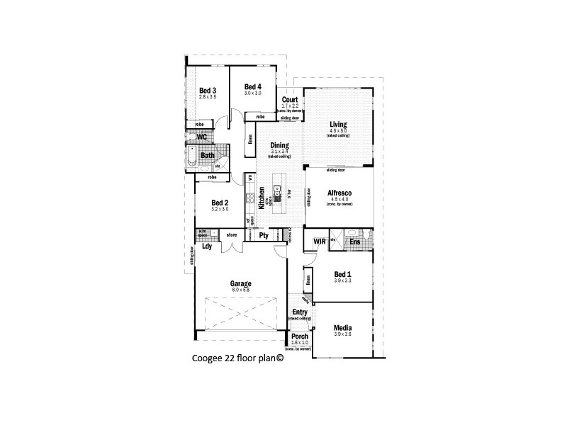 1 Mimiwali Drive, Bonville NSW 2441 Floorplan
