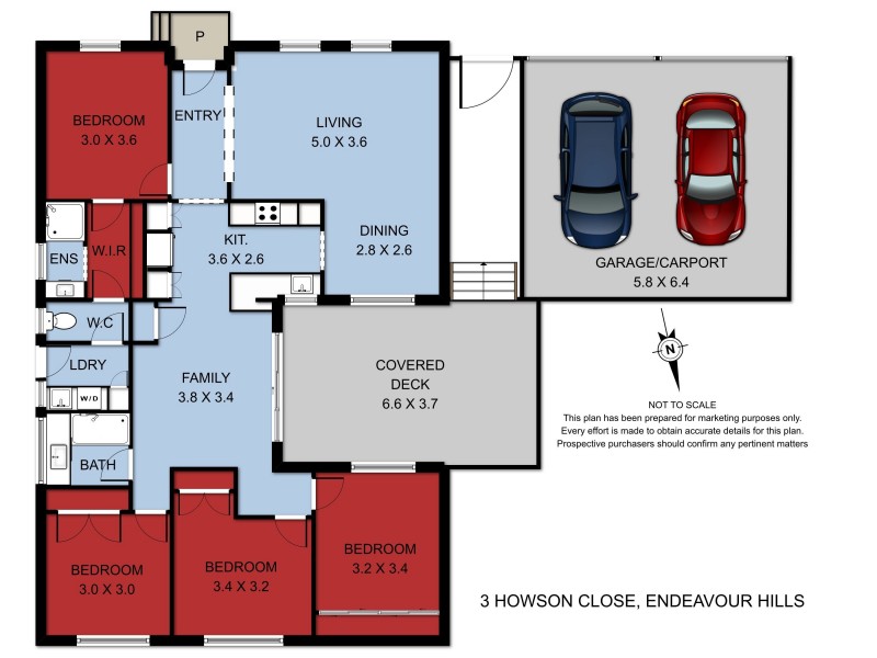 3 Howson Close, Endeavour Hills VIC 3802 Floorplan