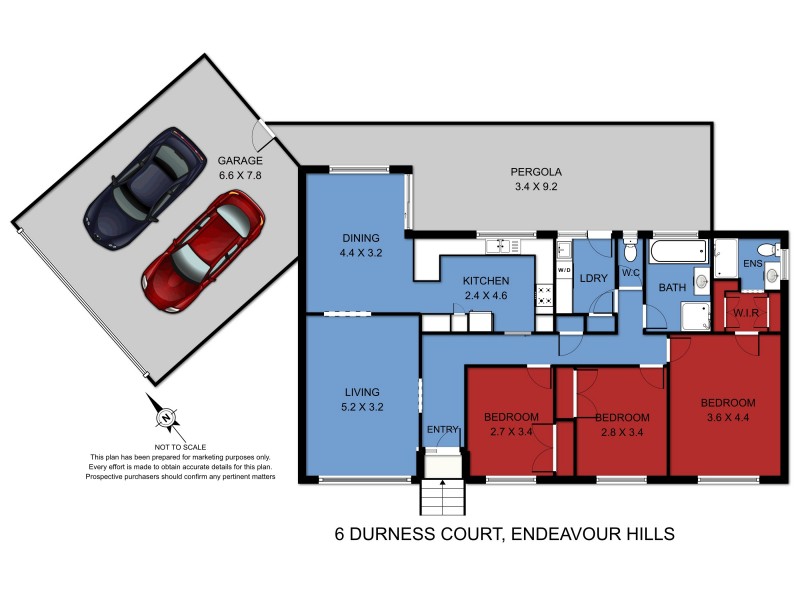 6 Durness Court, Endeavour Hills VIC 3802 Floorplan