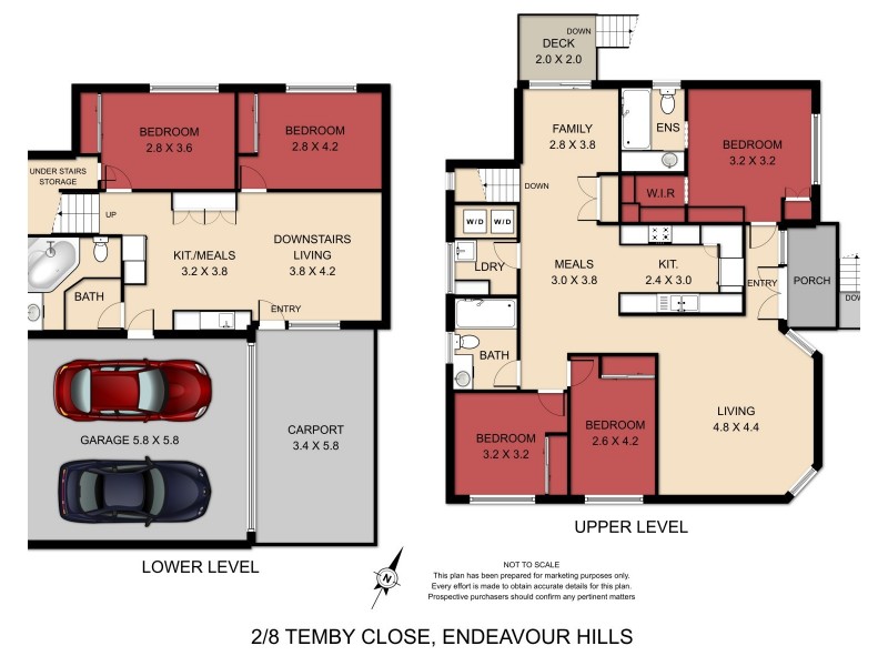 2/8 Temby Close, Endeavour Hills VIC 3802 Floorplan