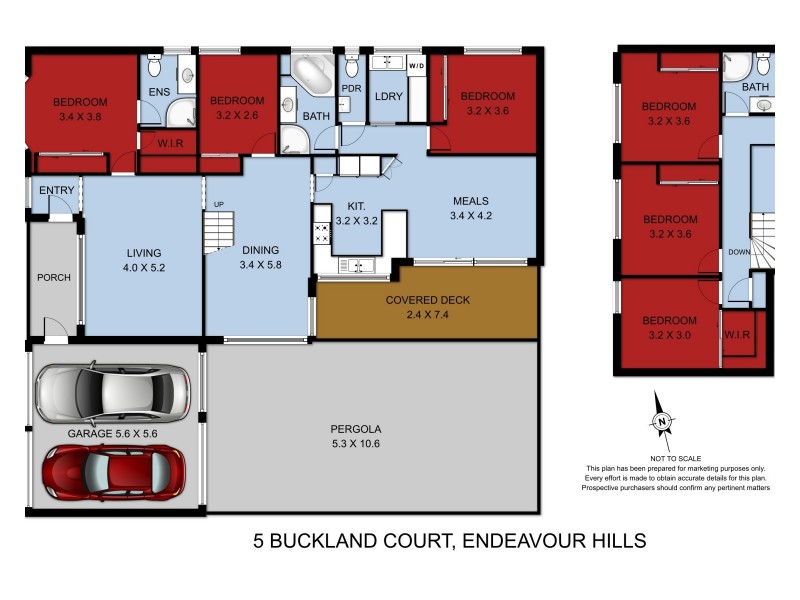 5 BUCKLAND COURT, Endeavour Hills VIC 3802 Floorplan