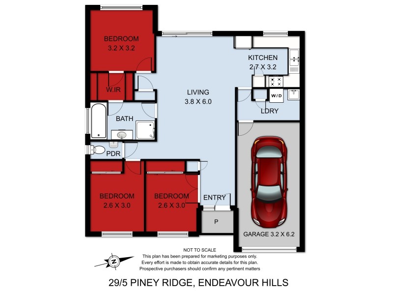29/5 Piney Ridge, Endeavour Hills VIC 3802 Floorplan
