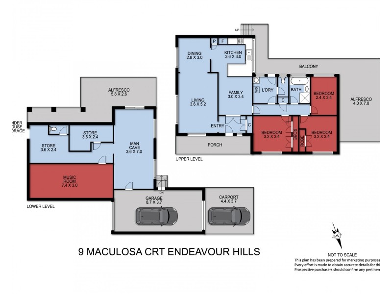 9 Maculosa Court, Endeavour Hills VIC 3802 Floorplan