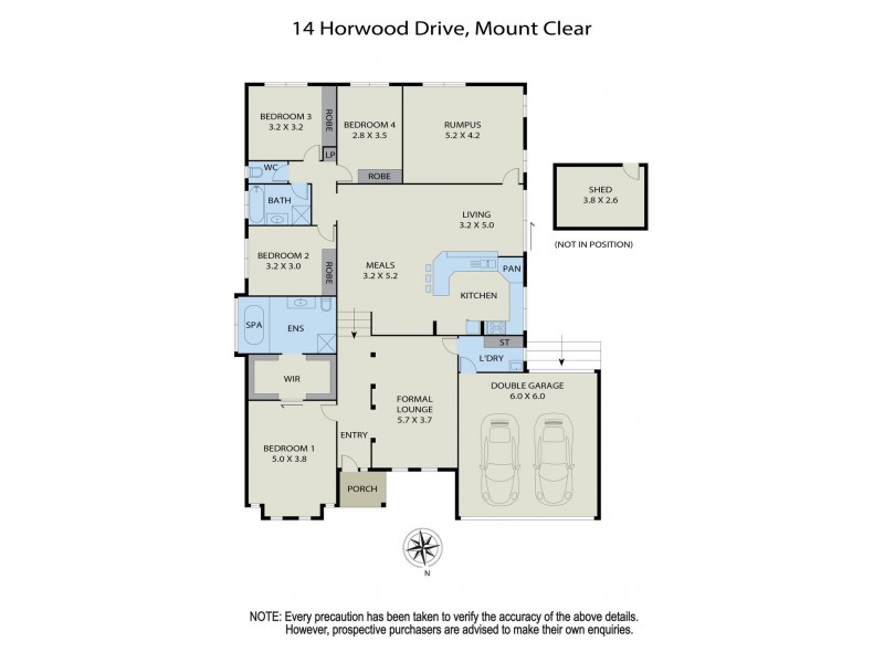 14 Horwood Drive, Mount Clear VIC 3350 Floorplan