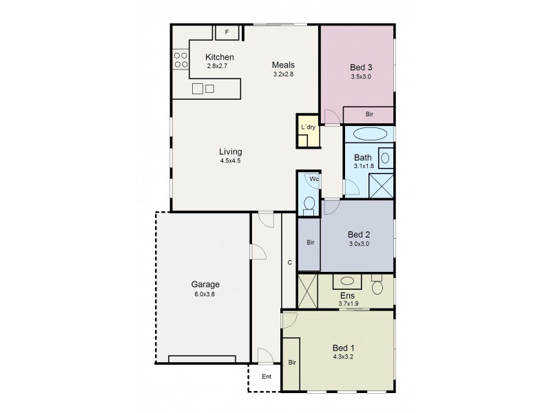 9 Gumdale Place, Sebastopol VIC 3356 Floorplan