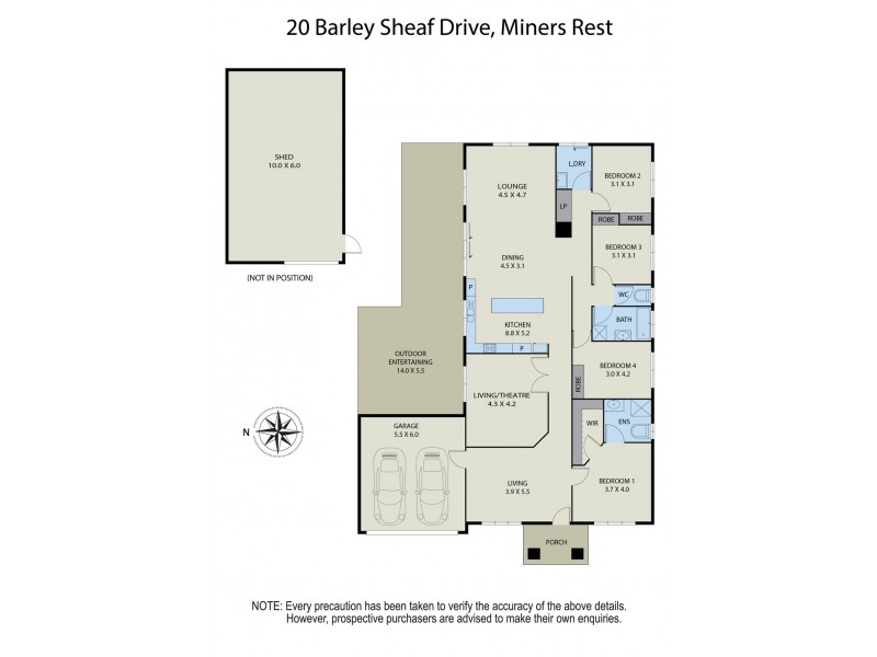 20 Barley Sheaf Drive, Miners Rest VIC 3352 Floorplan