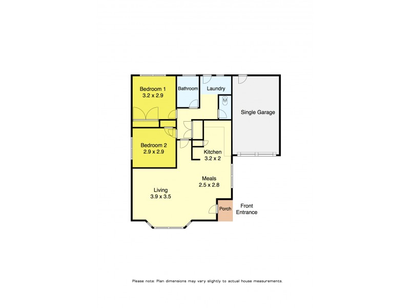 2/61 Grandview Grv, Wendouree VIC 3355 Floorplan