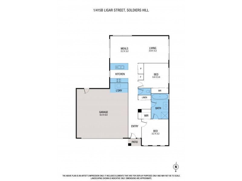 1/415b Ligar Street, Soldiers Hill VIC 3350 Floorplan