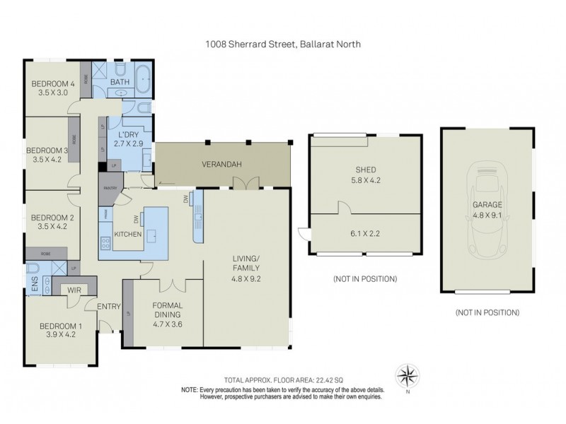 1008 Sherrard Street, Ballarat North VIC 3350 Floorplan