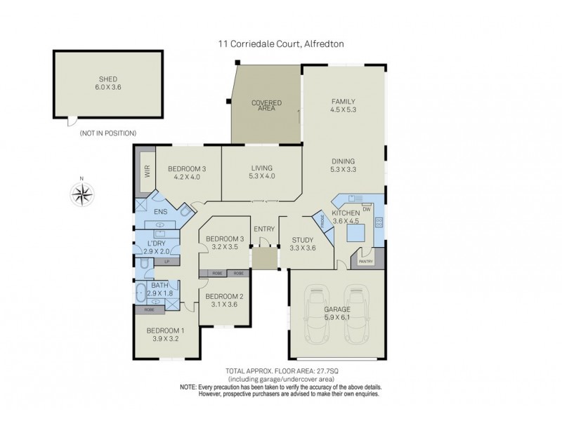 11 Corriedale Court, Alfredton VIC 3350 Floorplan