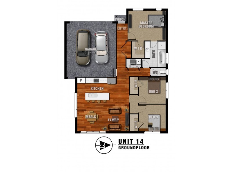 14/80a Yarrowee Street, Sebastopol VIC 3356 Floorplan