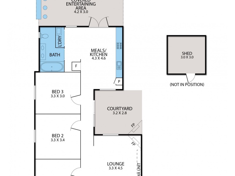 411 Nicholson Street, Black Hill VIC 3350 Floorplan