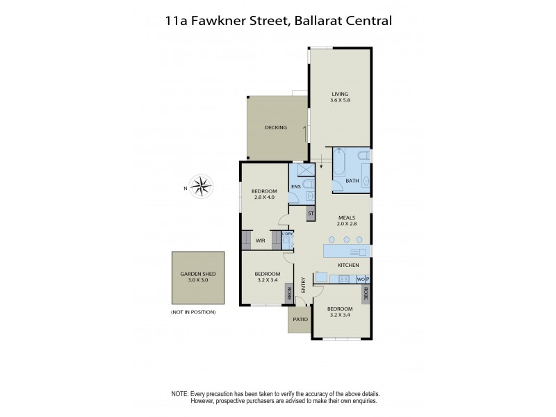 11a Fawkner Street, Ballarat Central VIC 3350 Floorplan