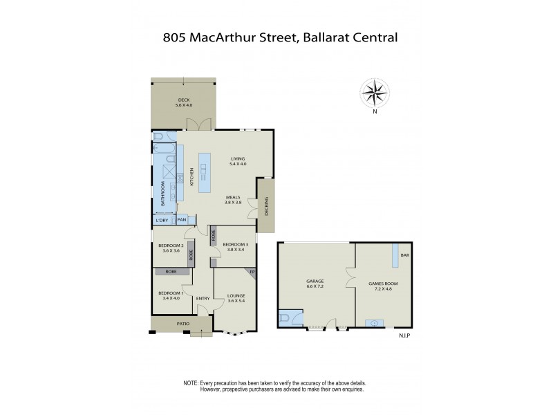 805 Macarthur Street, Ballarat Central VIC 3350 Floorplan