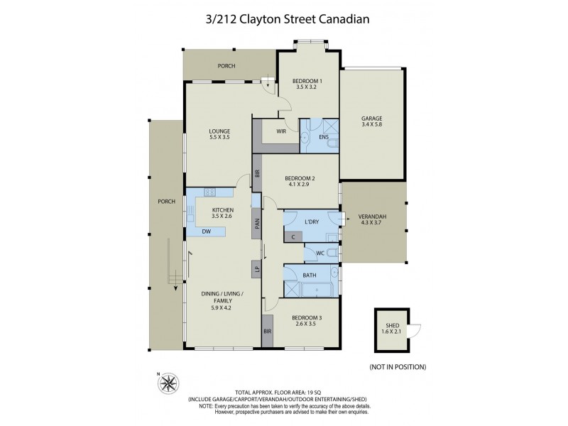 3/212 Clayton Street, Canadian VIC 3350 Floorplan