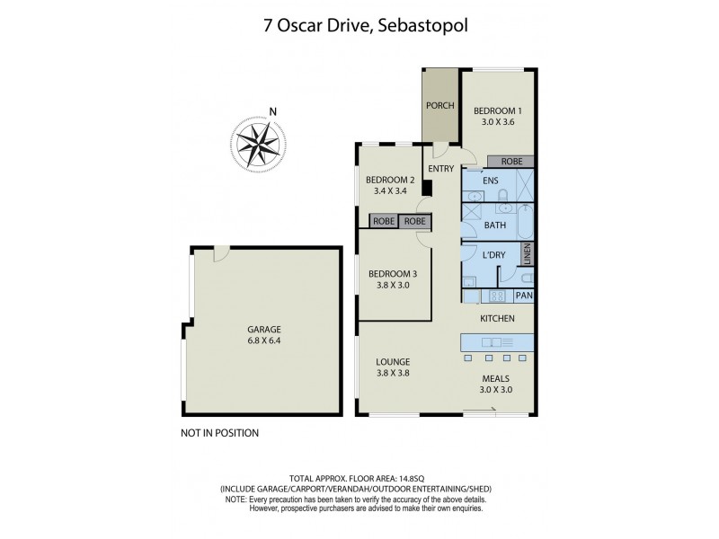 7 Oscar Drive, Sebastopol VIC 3356 Floorplan