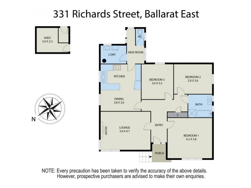 331 Richards Street, Ballarat East VIC 3350 Floorplan