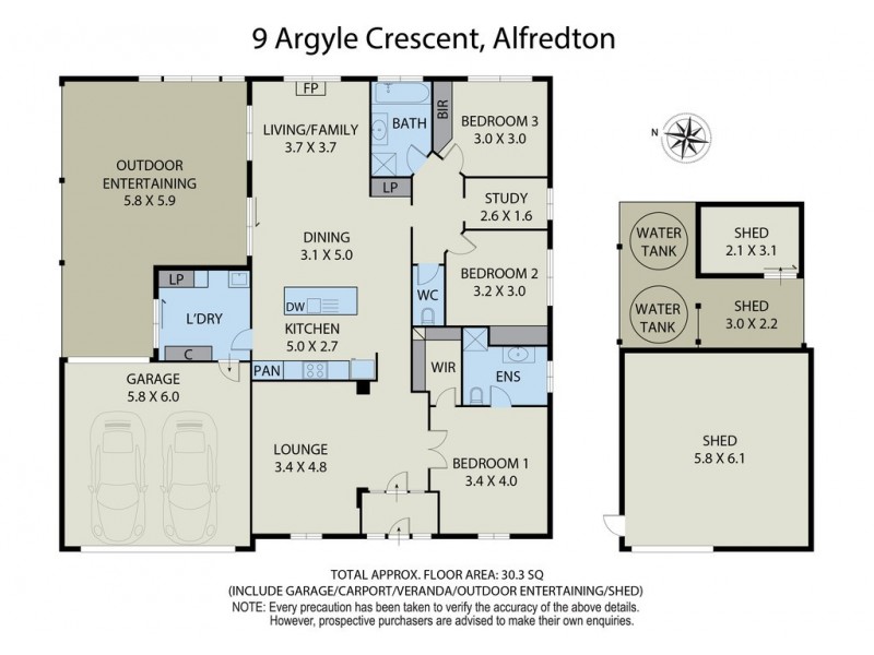 9 Argyle Crescent, Alfredton VIC 3350 Floorplan
