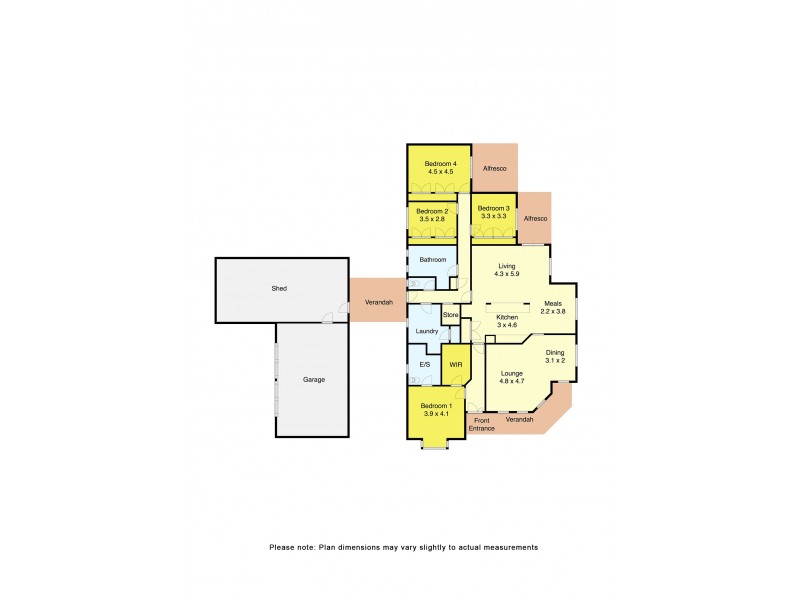 200 Landrigan Road, Carisbrook VIC 3464 Floorplan