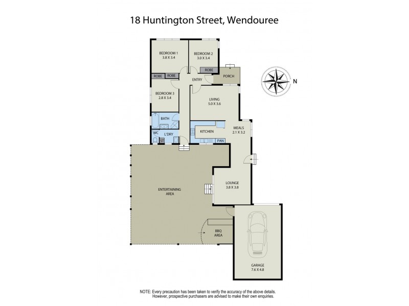 18 Huntington Street, Wendouree VIC 3355 Floorplan