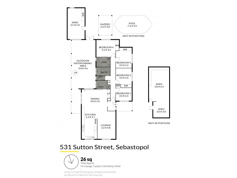 531 Sutton Street, Sebastopol VIC 3356 Floorplan