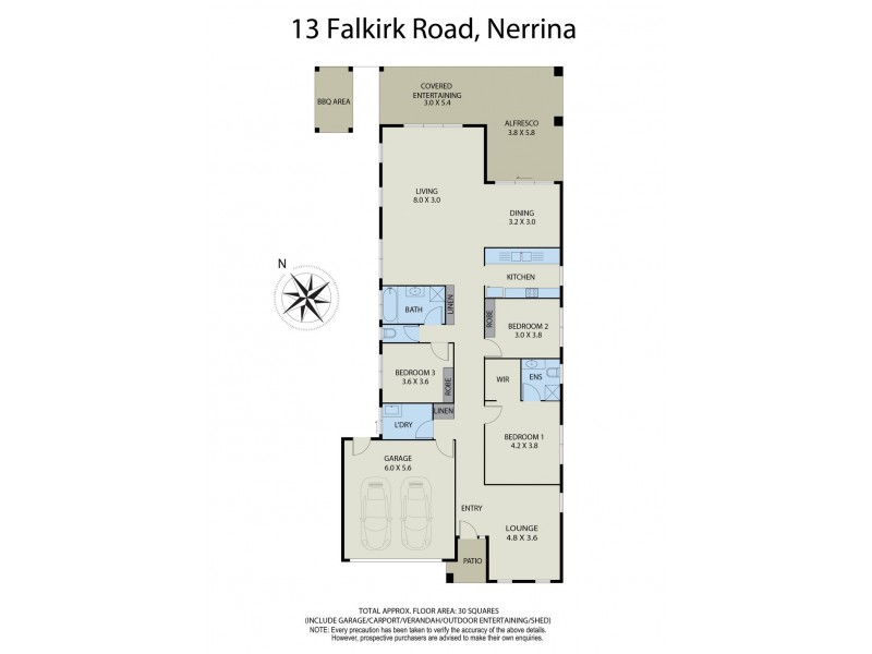 13 Falkirk Road, Nerrina VIC 3350 Floorplan