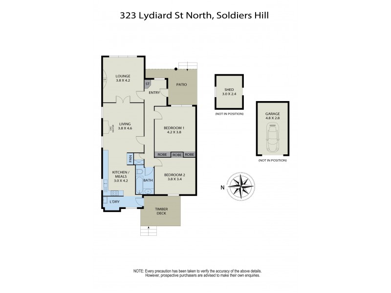 323 Lydiard Street North, Soldiers Hill VIC 3350 Floorplan