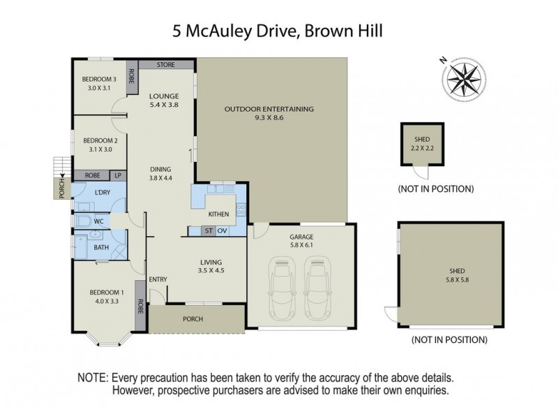 5 McAuley Drive, Brown Hill VIC 3350 Floorplan