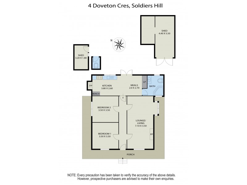 4 Doveton Crescent, Soldiers Hill VIC 3350 Floorplan