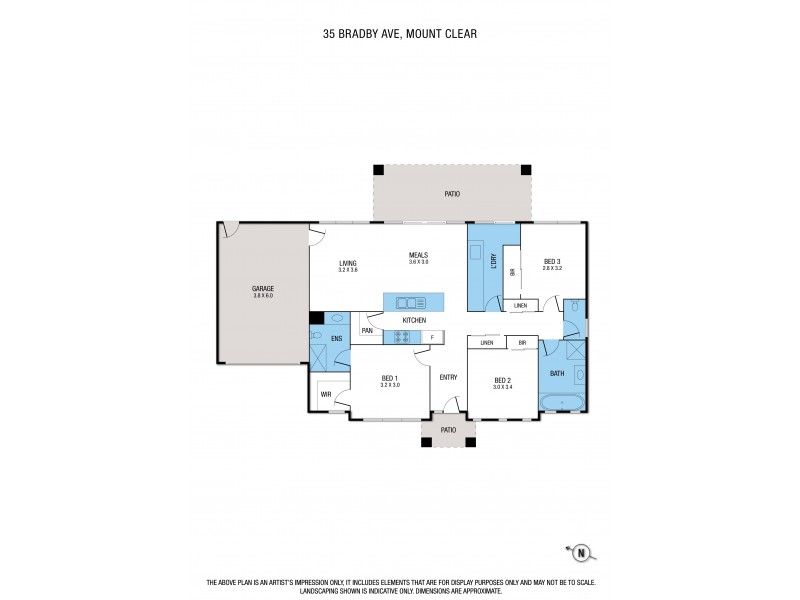 35 Bradby Avenue, Mount Clear VIC 3350 Floorplan