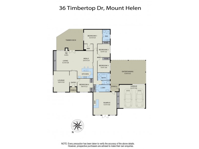 36 Timbertop Drive, Mount Helen VIC 3350 Floorplan
