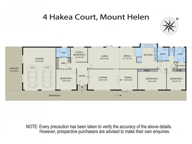 4 Hakea Court, Mount Helen VIC 3350 Floorplan
