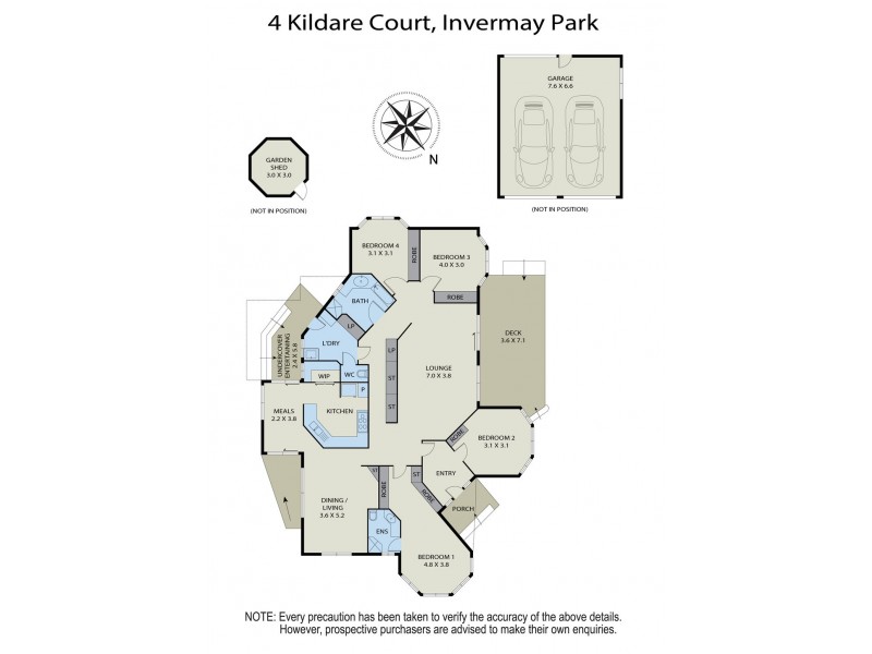 4 Kildare Court, Invermay Park VIC 3350 Floorplan
