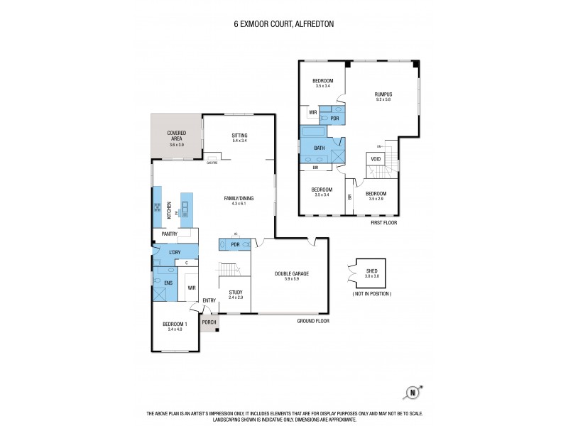 6 Exmoor Court, Alfredton VIC 3350 Floorplan