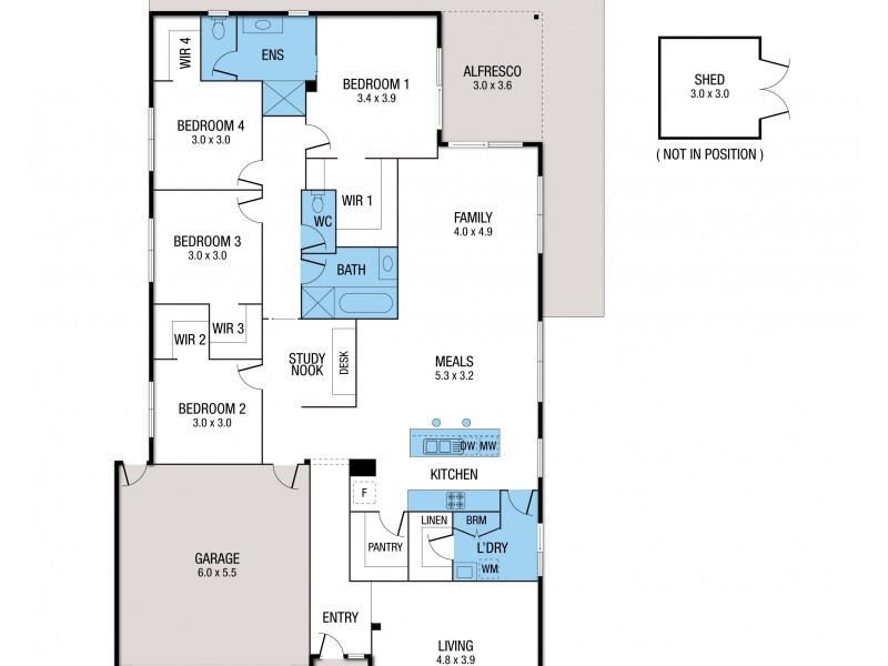 97 Ascot Gardens Drive, Delacombe VIC 3356 Floorplan