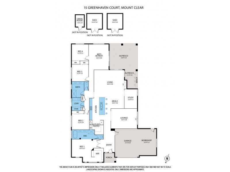 15 Greenhaven Court, Mount Clear VIC 3350 Floorplan