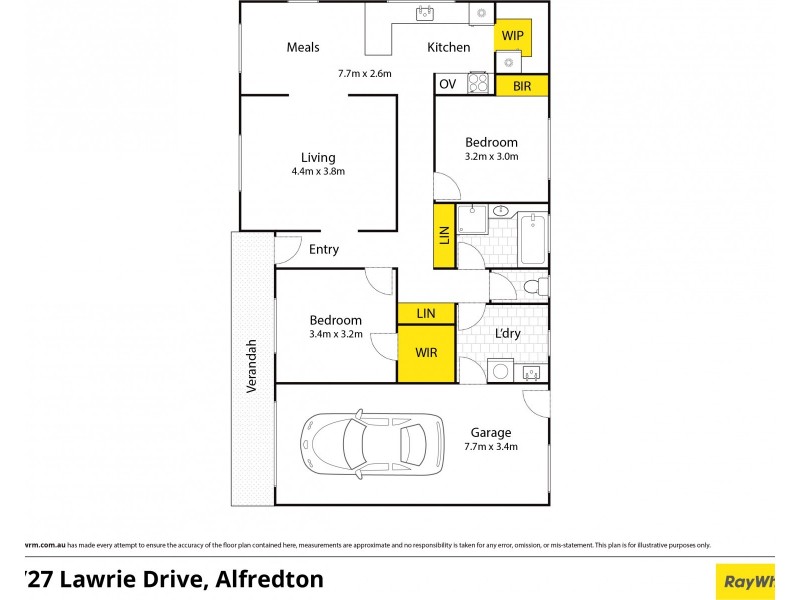 1/27 Lawrie Drive, Alfredton VIC 3350 Floorplan