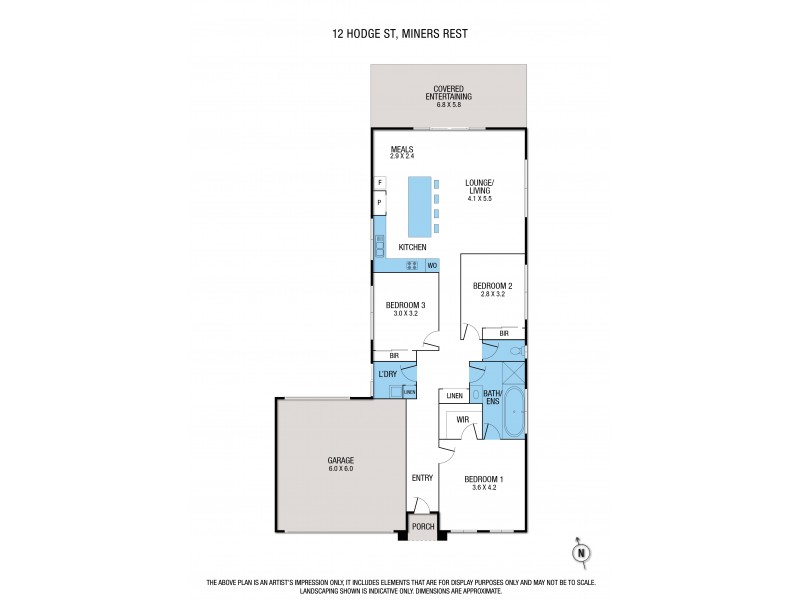 12 Hodge Street, Miners Rest VIC 3352 Floorplan
