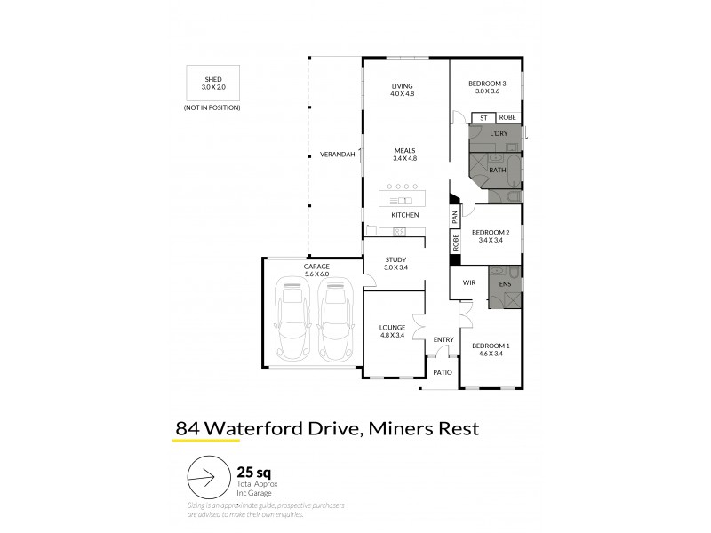 84 Waterford Drive, Miners Rest VIC 3352 Floorplan
