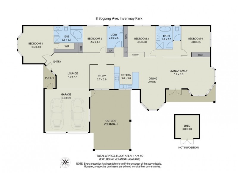 9 Bogong Avenue, Invermay Park VIC 3350 Floorplan