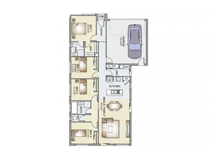 Lot 98 Baudinette Drive, Sebastopol VIC 3356 Floorplan