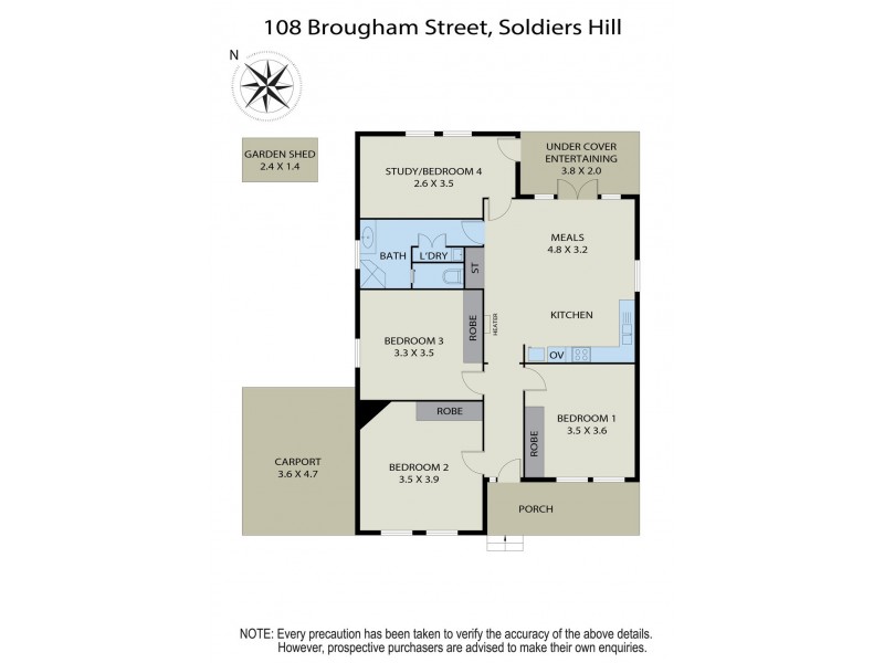 108 Brougham Street, Soldiers Hill VIC 3350 Floorplan