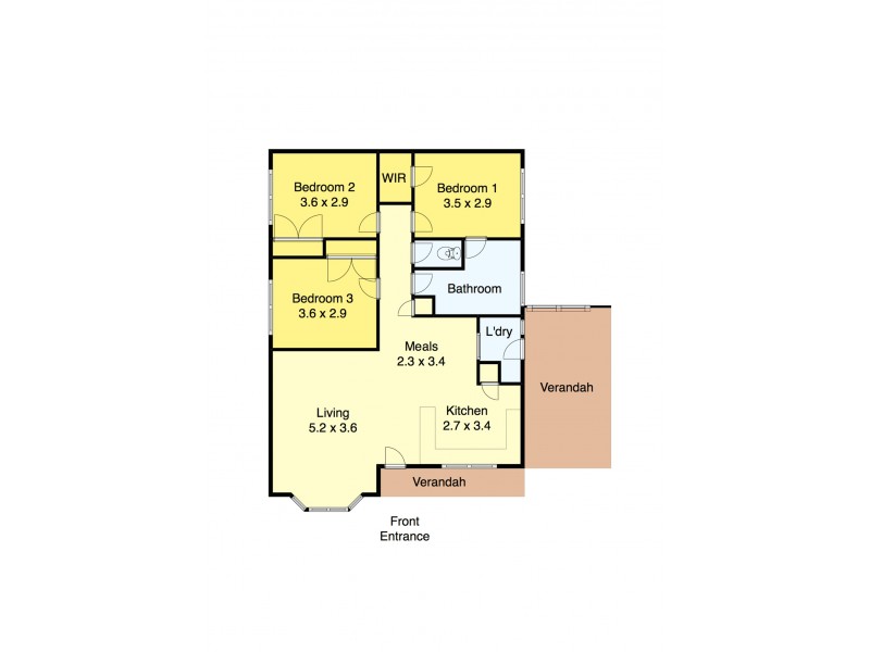 2/198 Spencer Street, Sebastopol VIC 3356 Floorplan