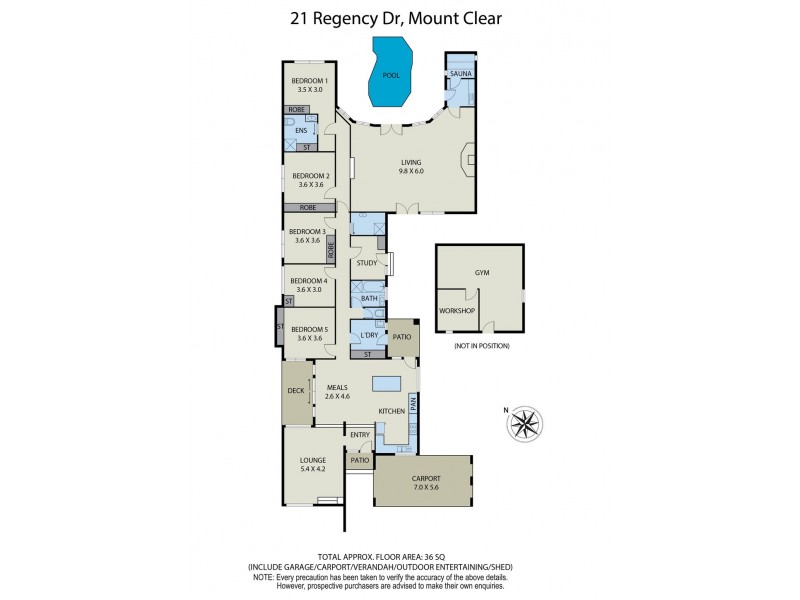 21 Regency Drive, Mount Clear VIC 3350 Floorplan