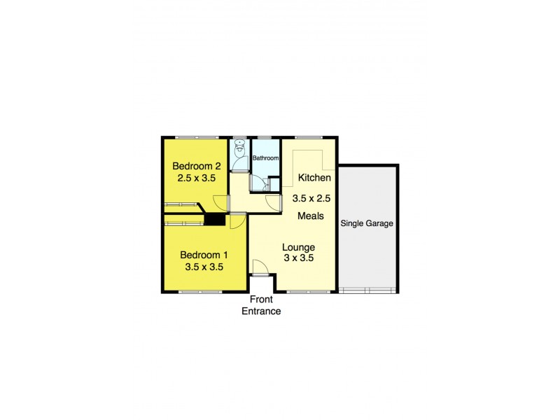 1/1110 Gregory Street, Lake Wendouree VIC 3350 Floorplan