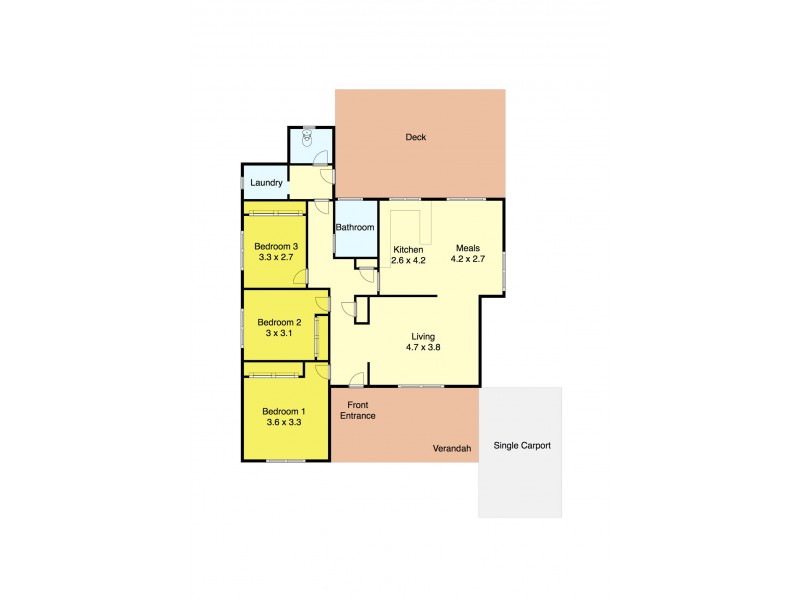 1/332a Albert Street, Sebastopol VIC 3356 Floorplan
